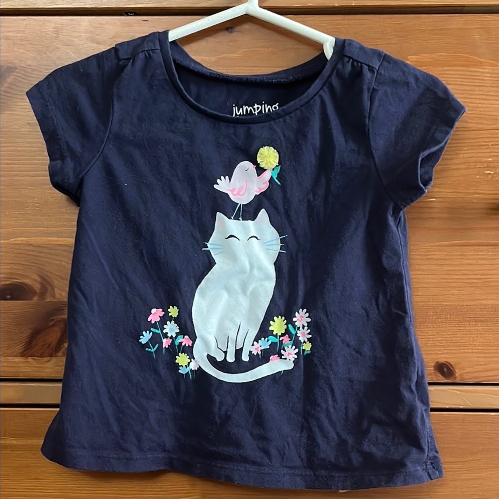 Ping Blue and White Short Sleeve Tees with Playful Graphics